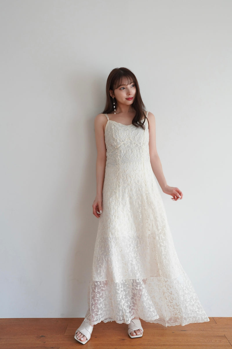 Embroider Long Dress – kicuri