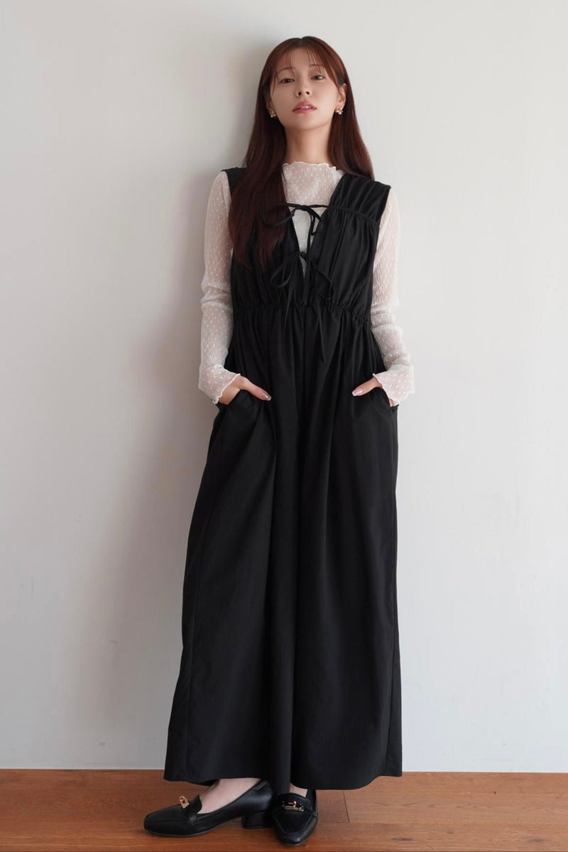 今期新作kicuri【ほぼ新品】Ribbon Gather オールインワン Ribbon Gather All-in-one – kicuri