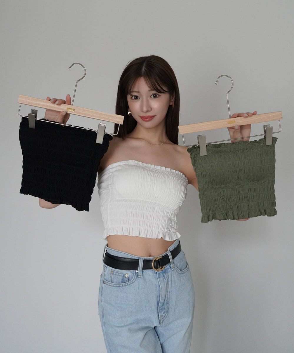 Shirred Tube Top – kicuri