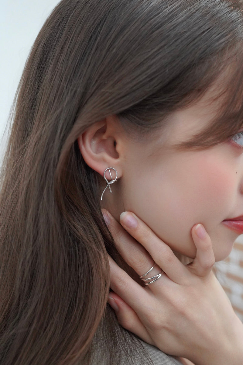 Asymmetry Hoop Pierce＆earcuff – kicuri