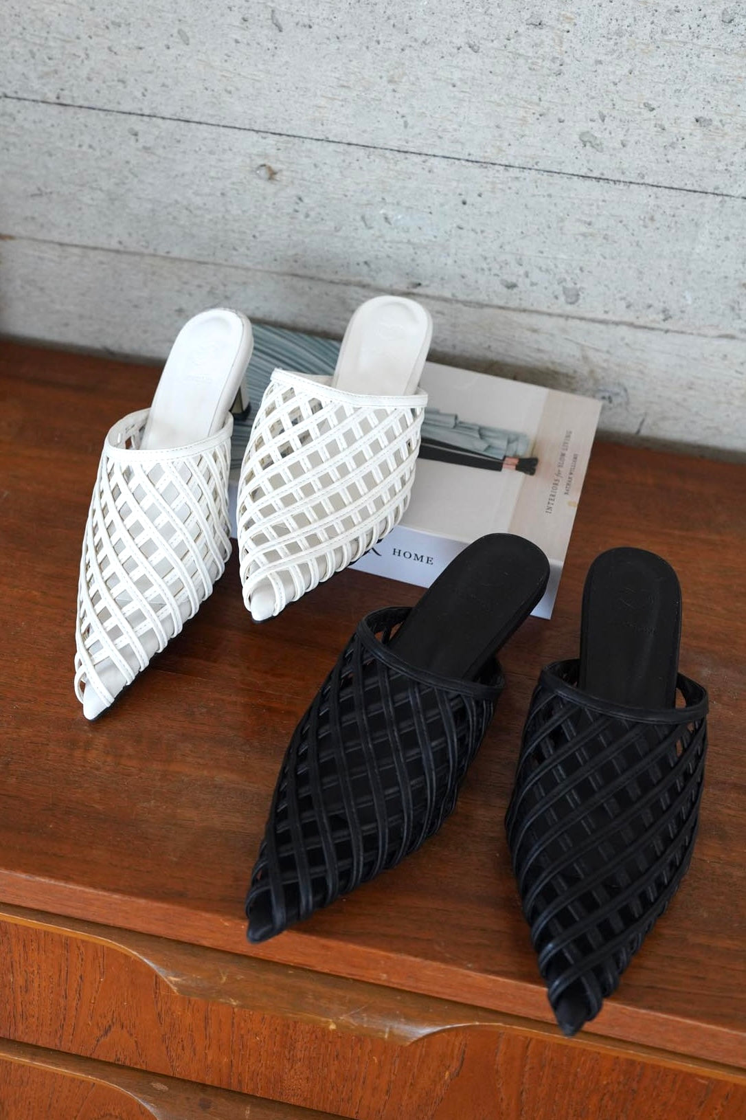 Mesh Pointed Mule – kicuri