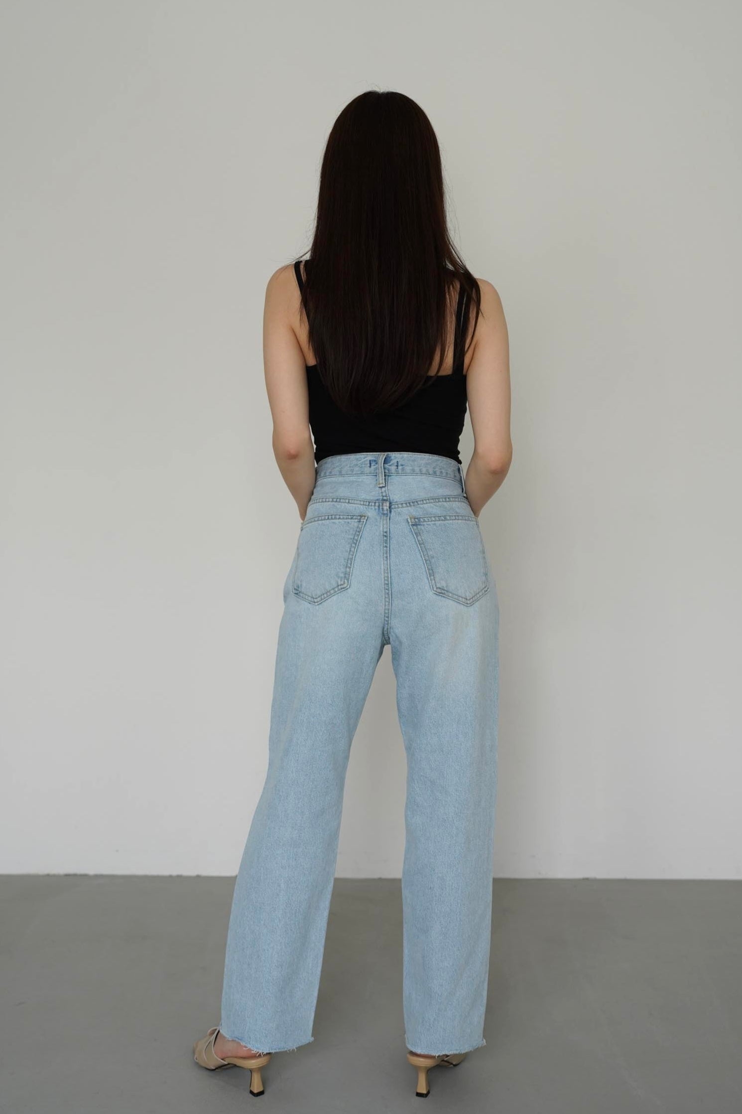 High Waist Tapered Denim – kicuri