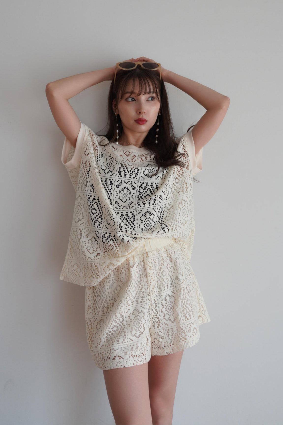 nude vintage クロシェット　トップス クロシェレースセットアップ(2set) – kicuri