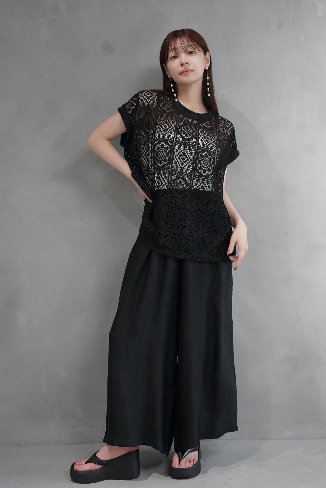 Wrinkle Wide Pants – kicuri