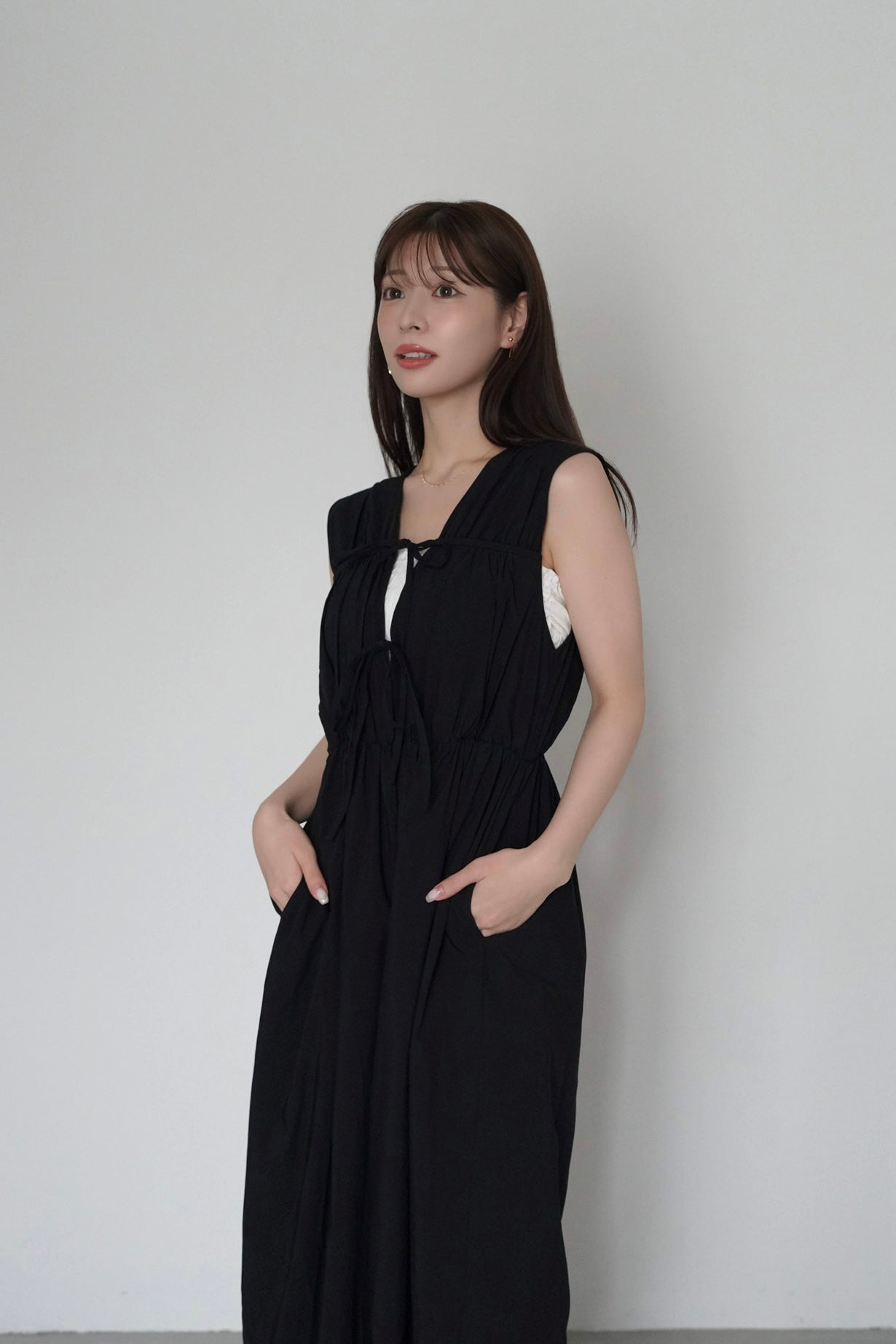 今期新作kicuri【ほぼ新品】Ribbon Gather オールインワン Ribbon Gather All-in-one – kicuri
