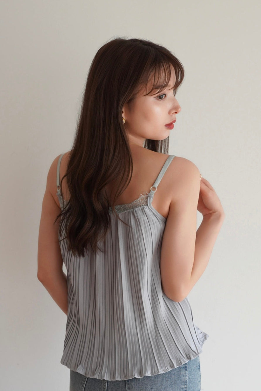 Pleated lace camisole – kicuri