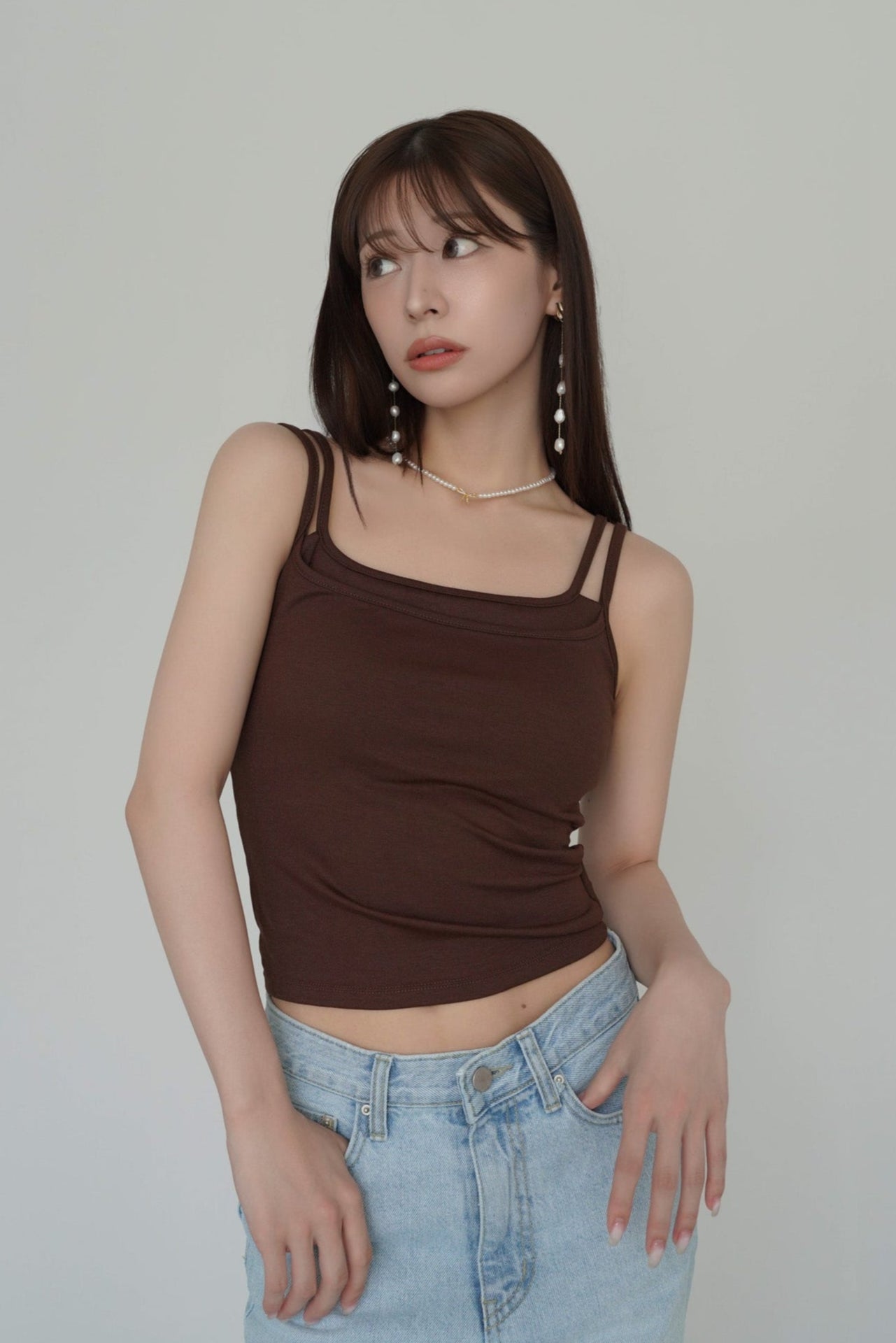 Double Strap Layered Camisole – kicuri