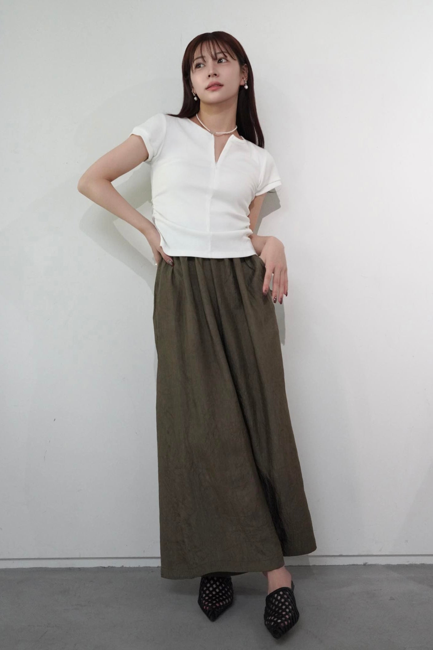 Wrinkle Wide Pants – kicuri