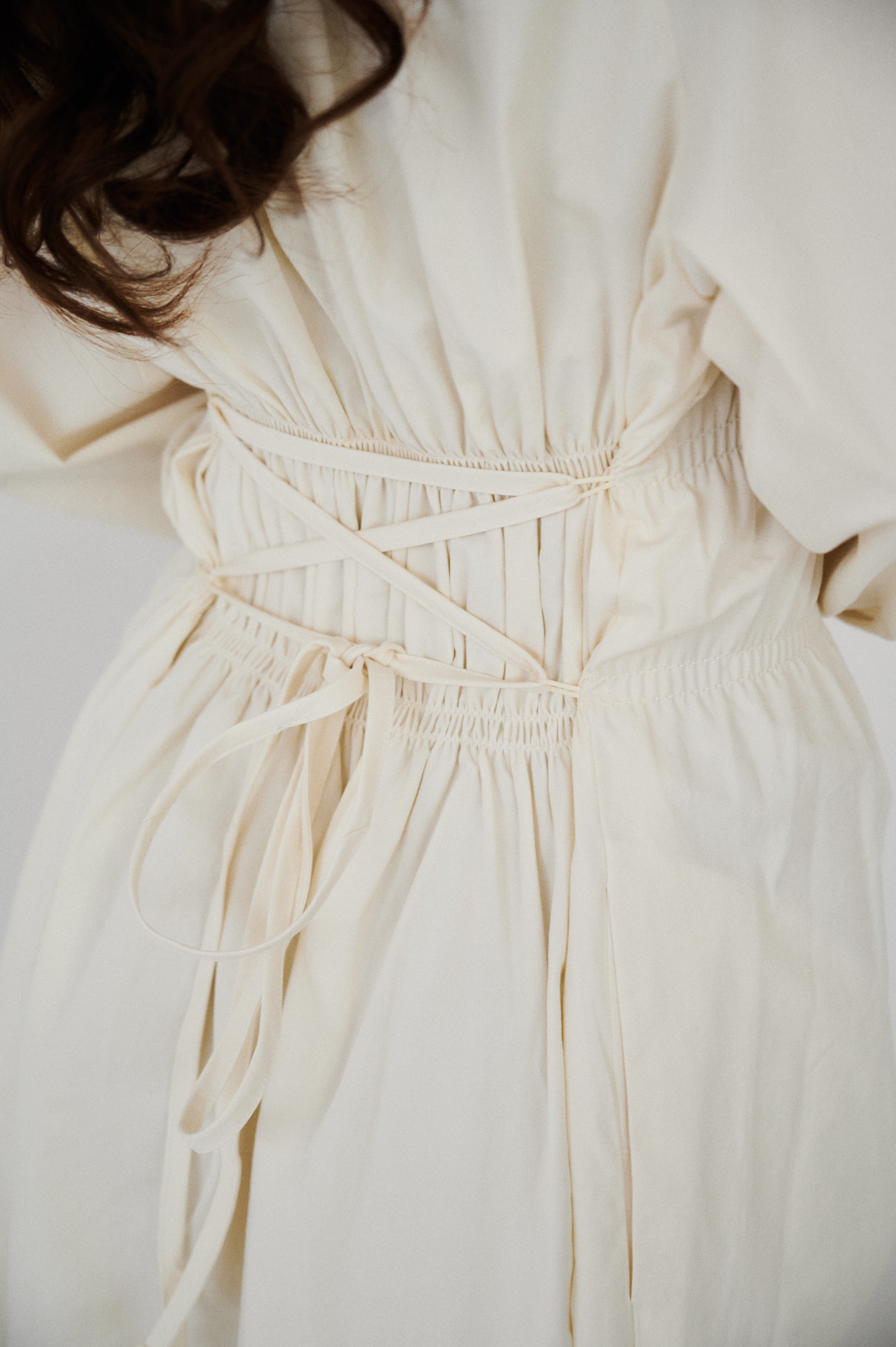 Double waist gather onepiece – kicuri Double waist gather onepiece – kicuri