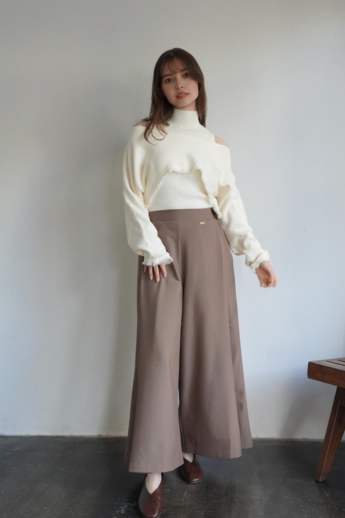 One Tuck Wide Pants – kicuri