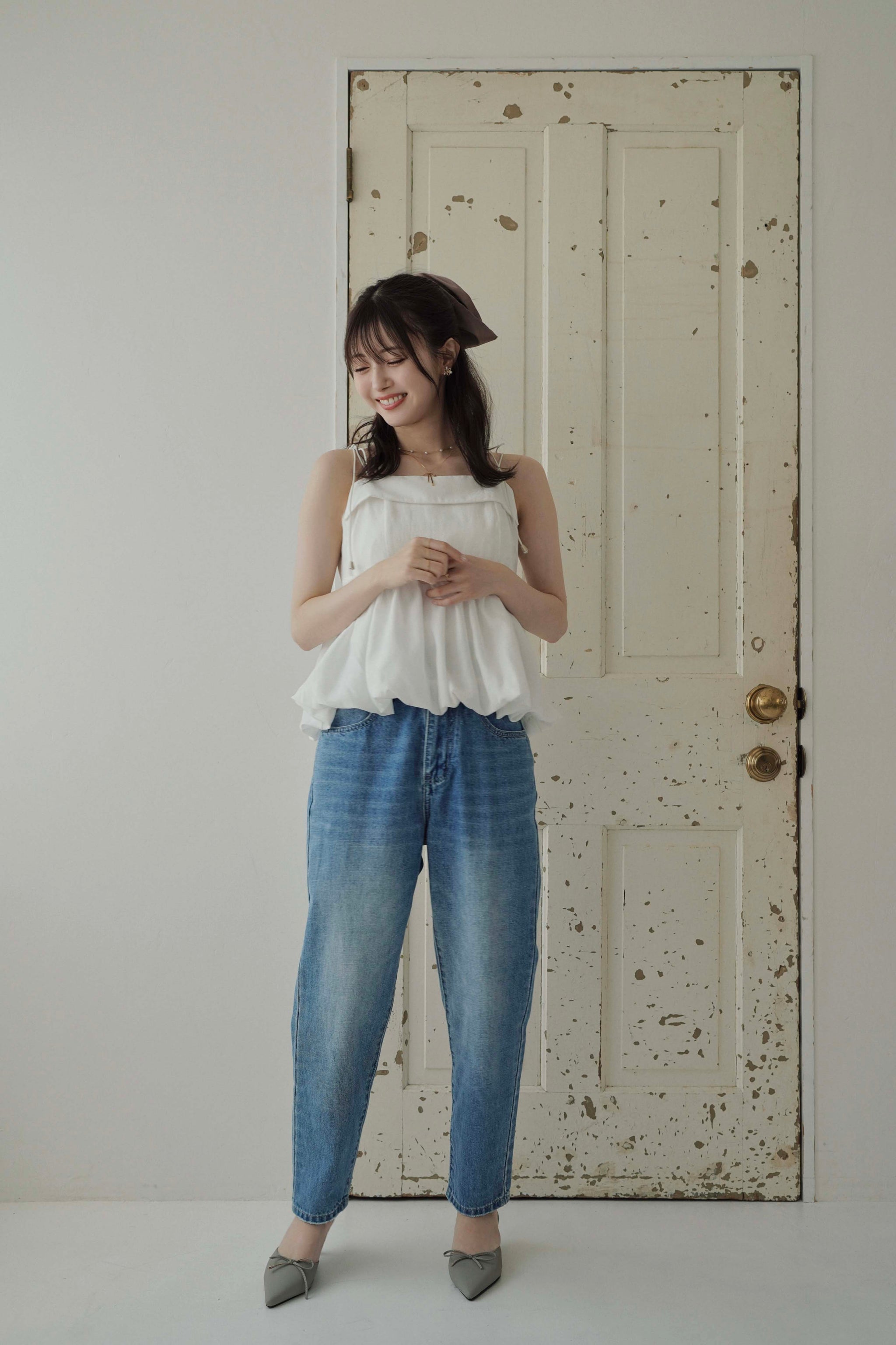 市川美織 × kicuri】バルーンキャミソール