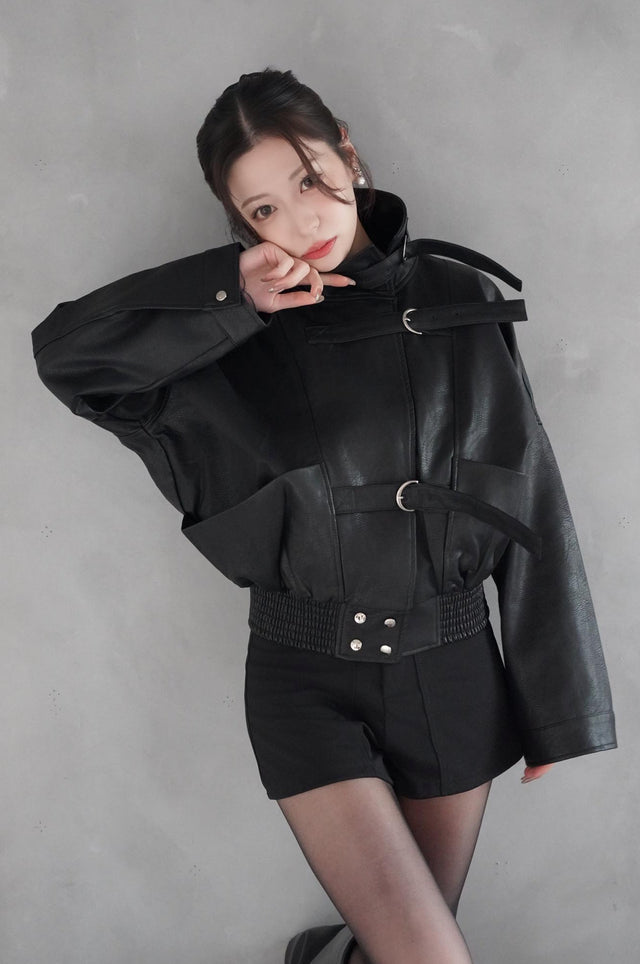 ボリュームレザージャケット