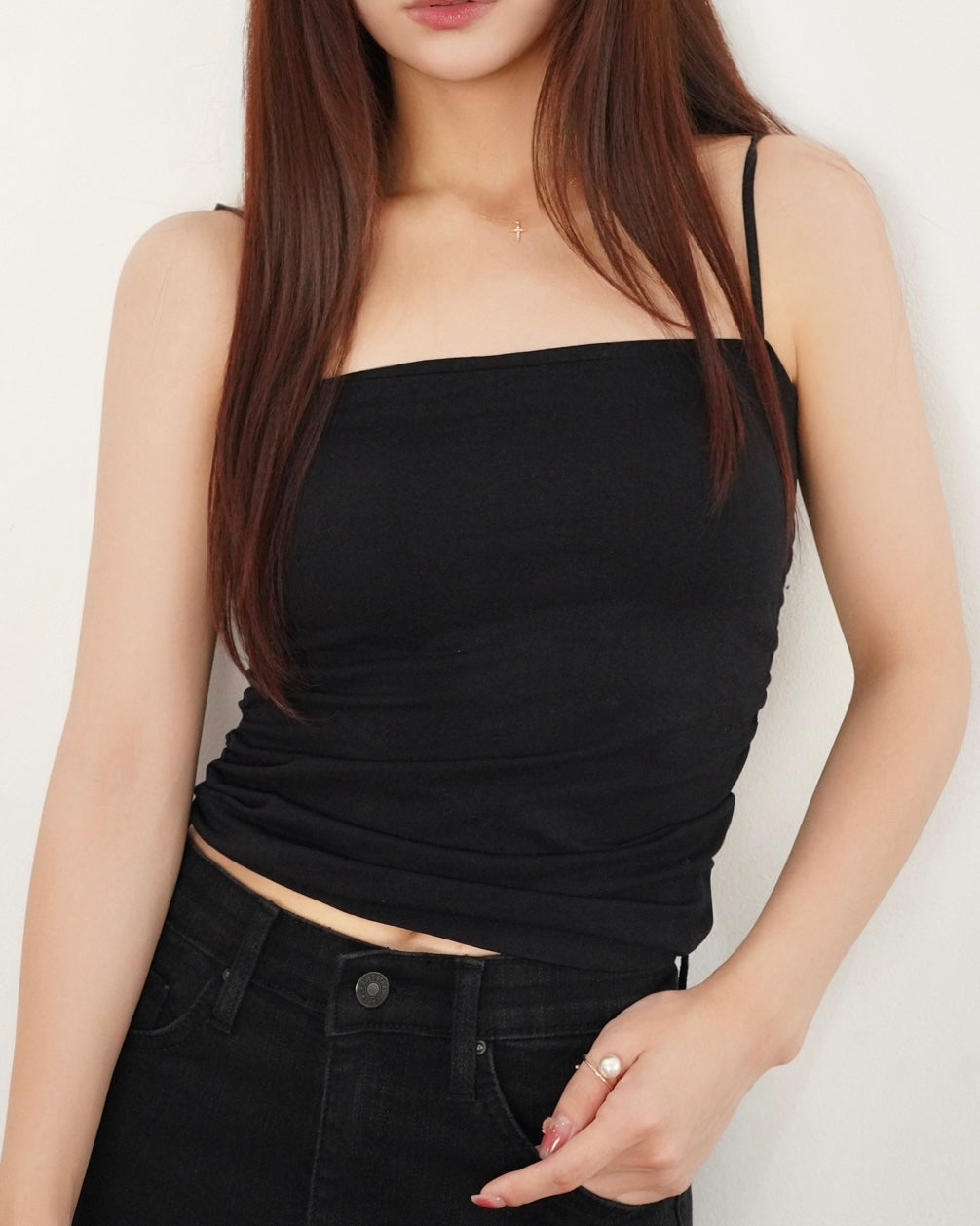 Side Gathered Camisole – kicuri