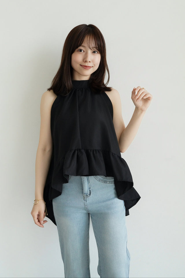 【先行発売】アメスリフリルドレープブラウス