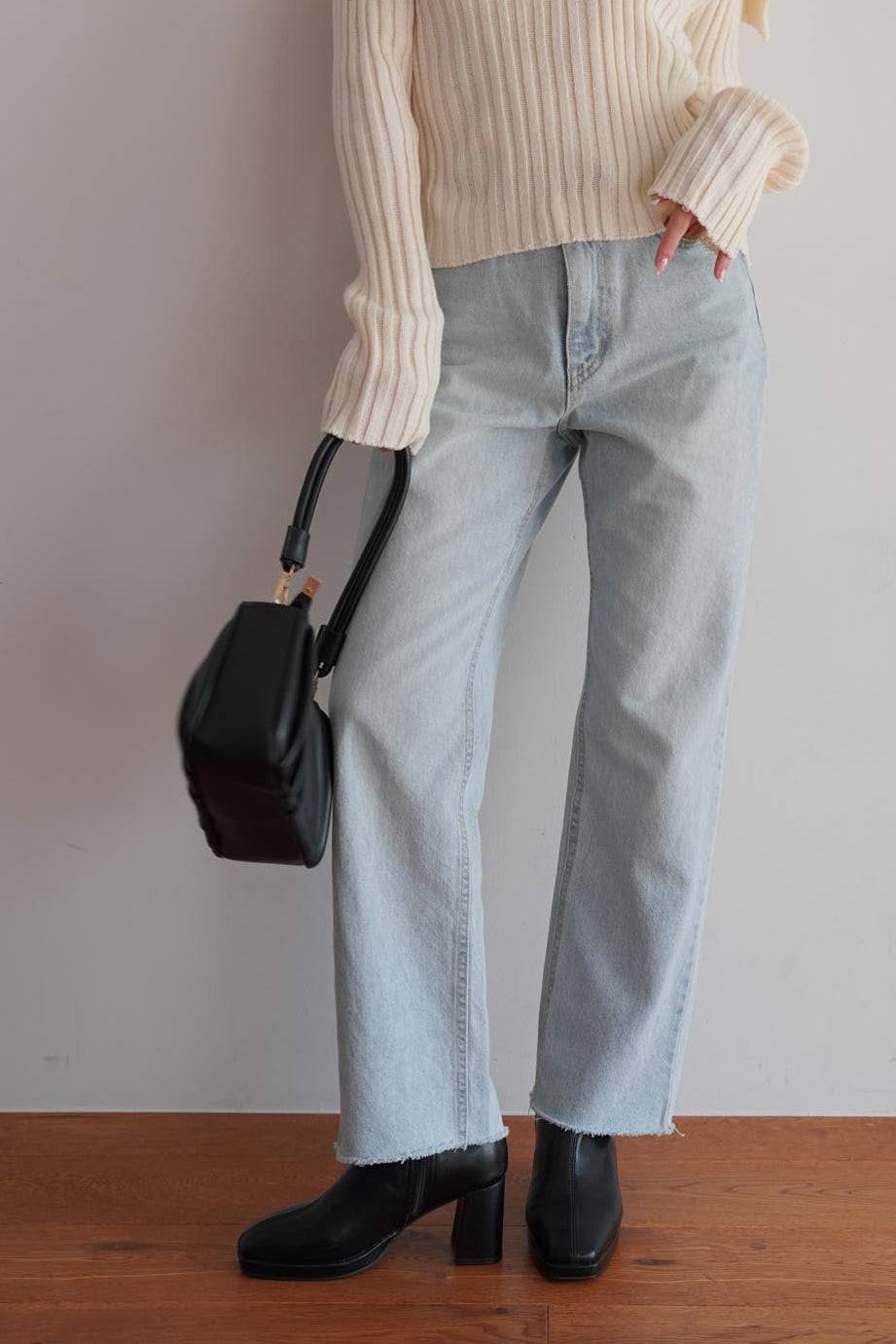 High Waist Tapered Denim – kicuri