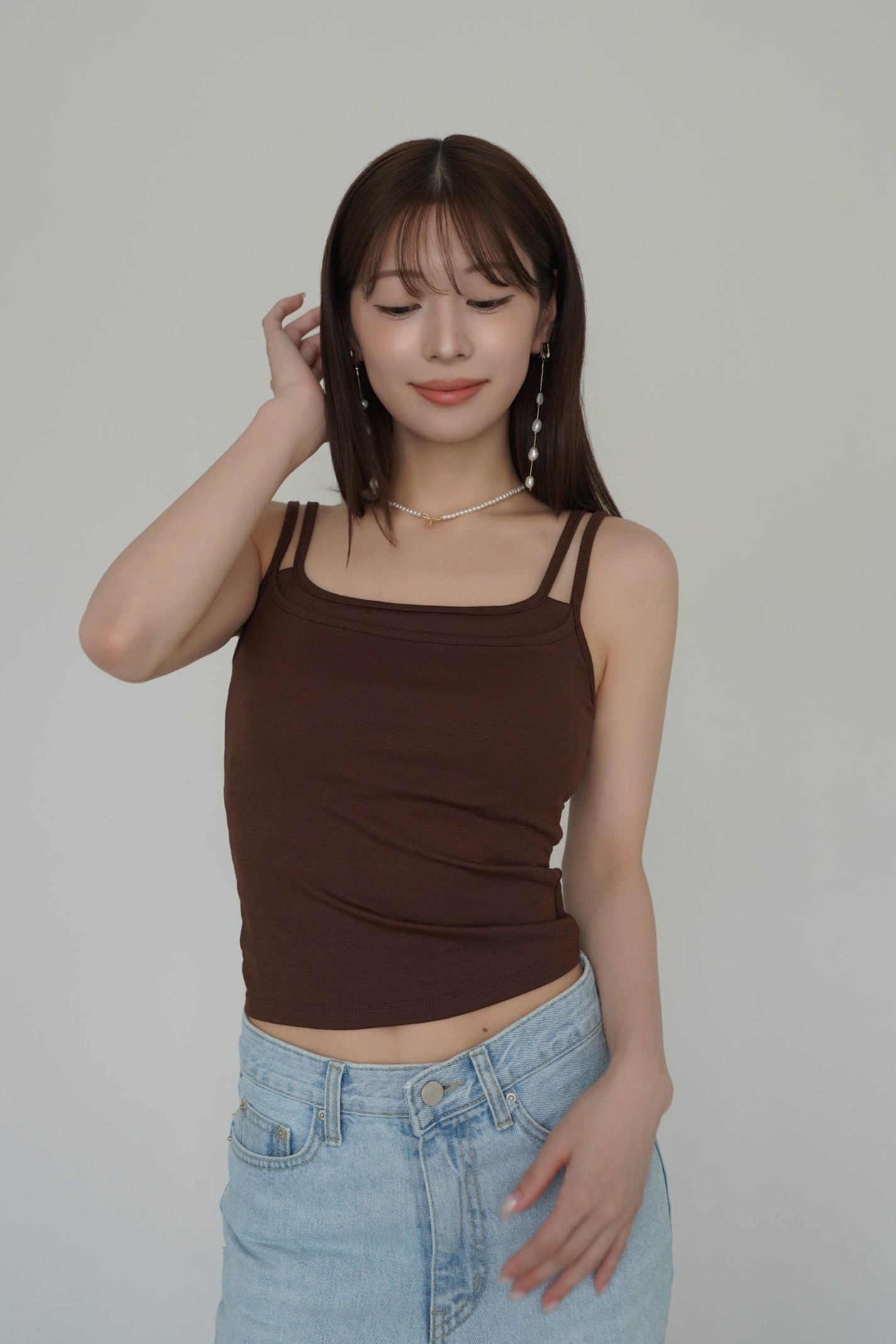 Double Strap Layered Camisole – kicuri