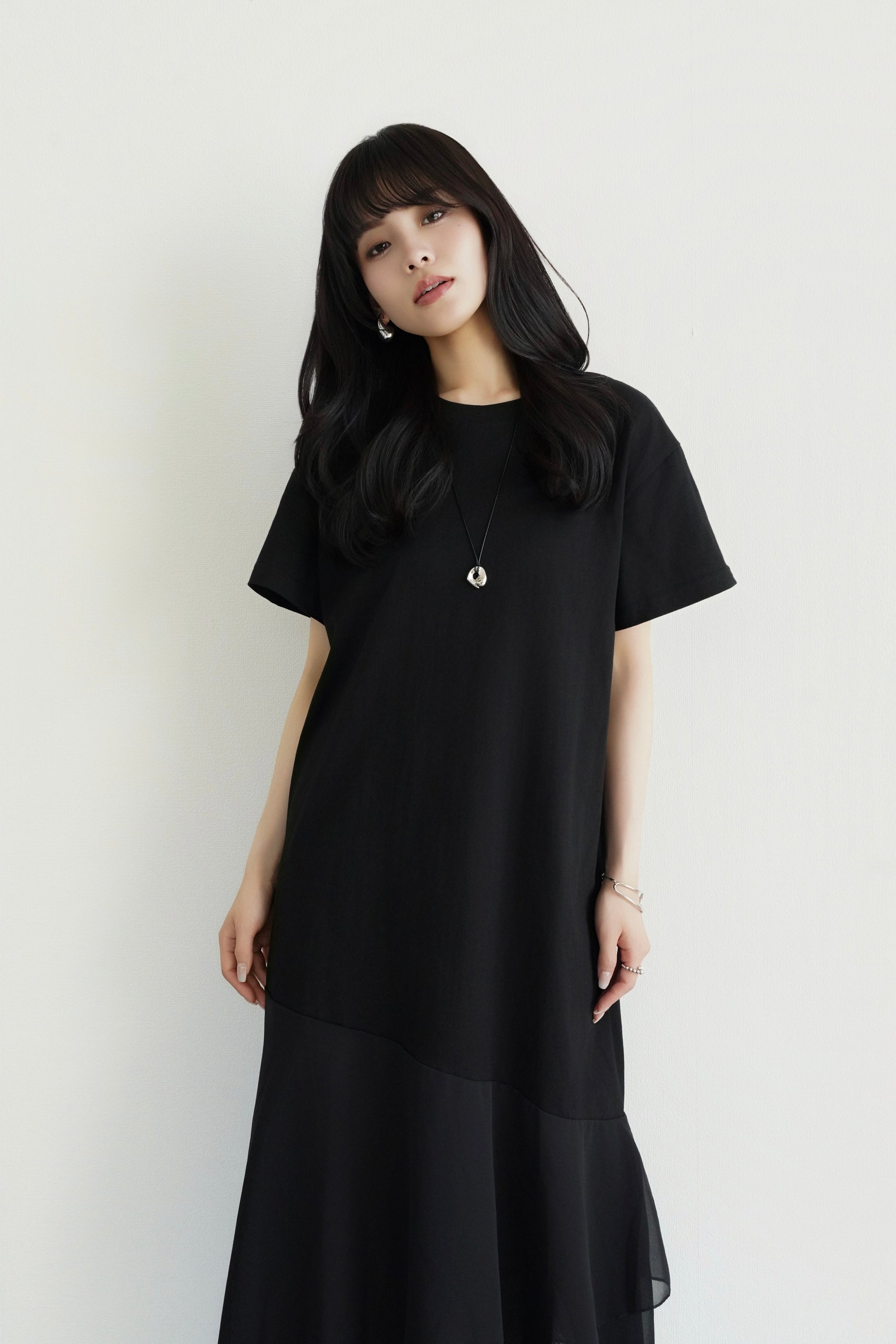 シフォンドッキングマキシワンピース – kicuri