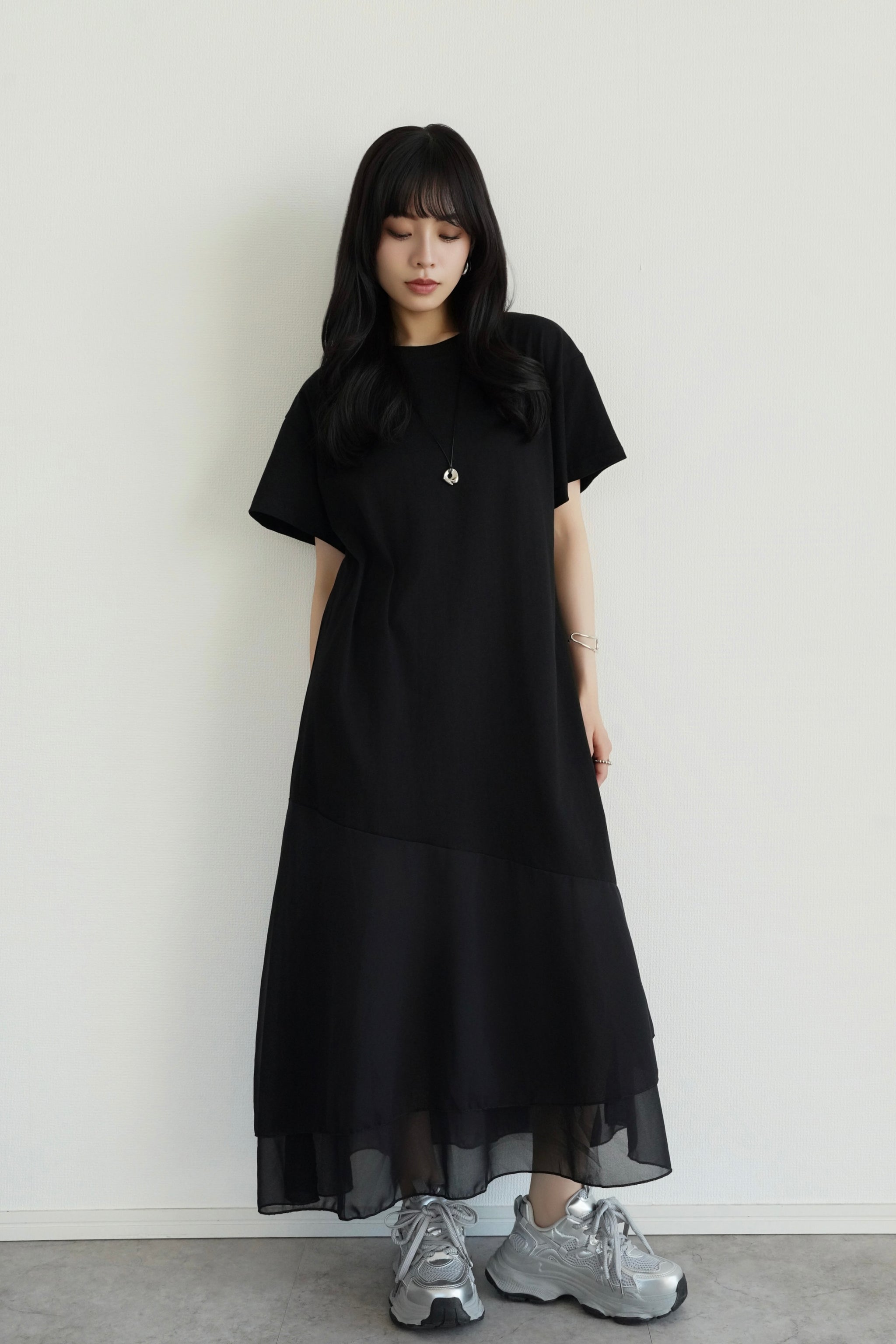 シフォンドッキングマキシワンピース – kicuri