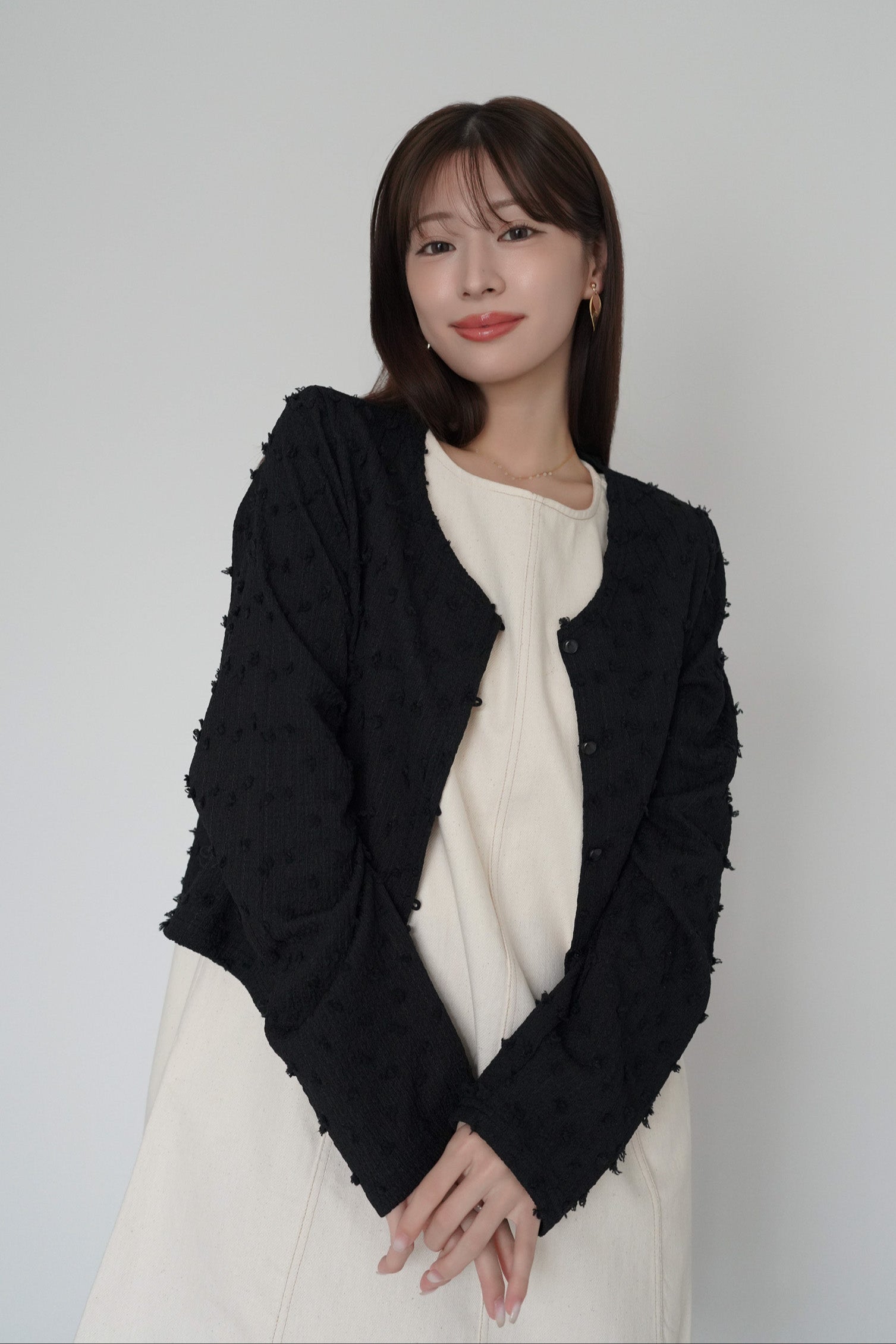 Popcorn Sheer Cardigan – kicuri
