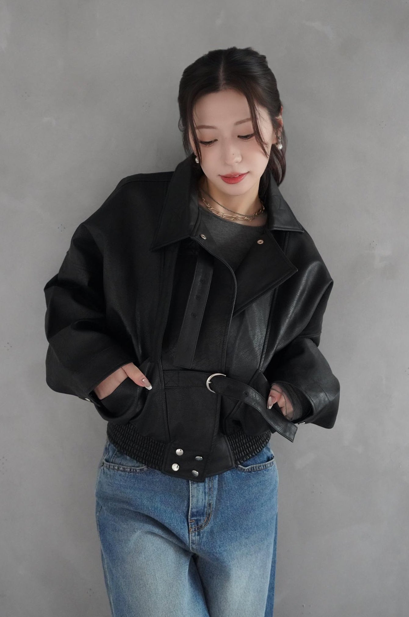OUTER FAIR］2wayレザージャケット(20%OFF) – kicuri
