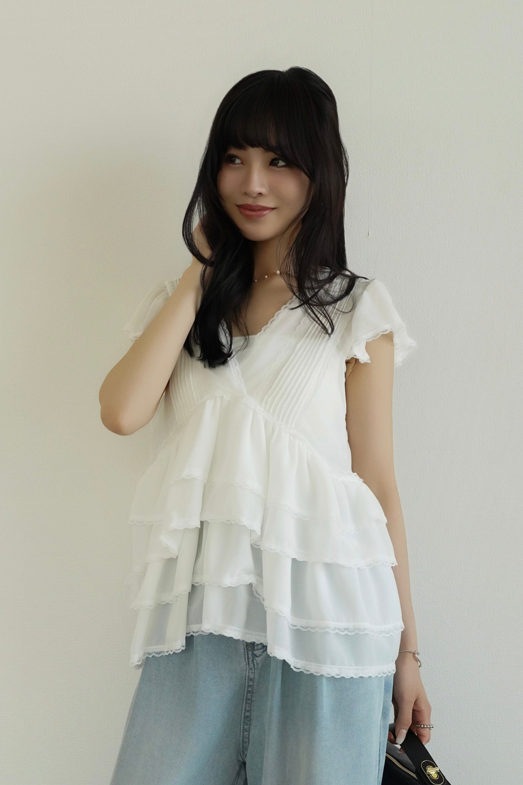 シフォンティアードブラウス – kicuri