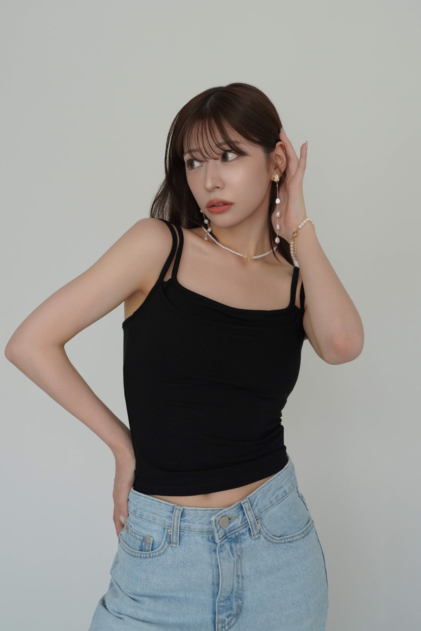 Double Strap Layered Camisole – kicuri