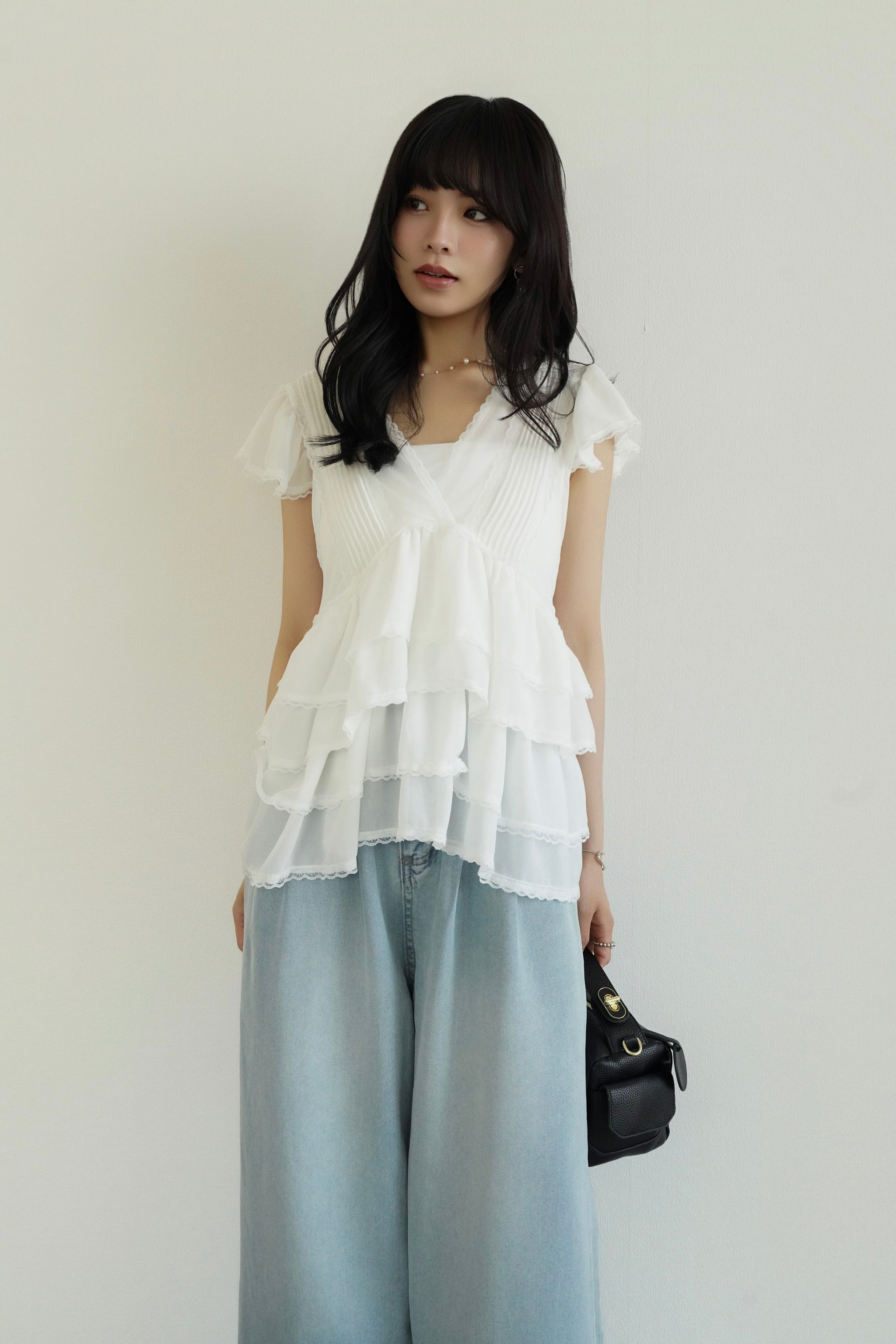 シフォンティアードブラウス – kicuri