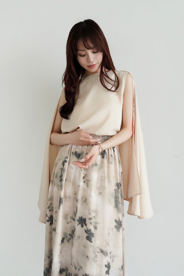 ［早割］サテンスリットケープ