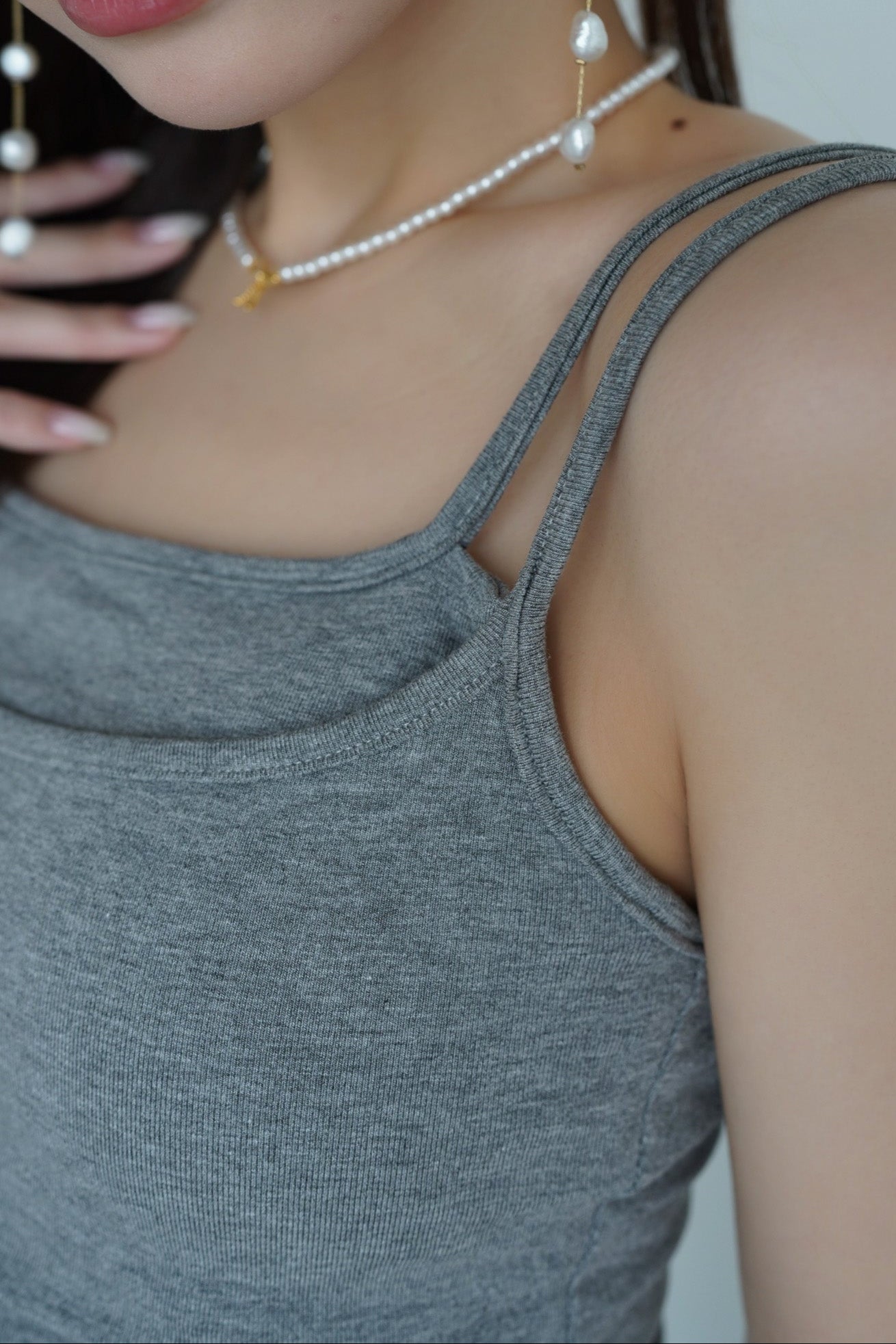 Double Strap Layered Camisole – kicuri