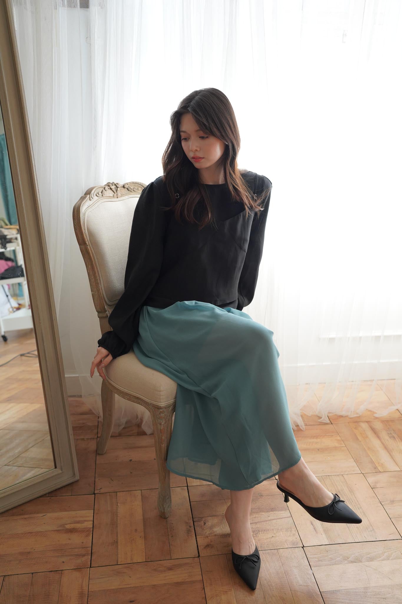 Sheer Wide Pants – kicuri