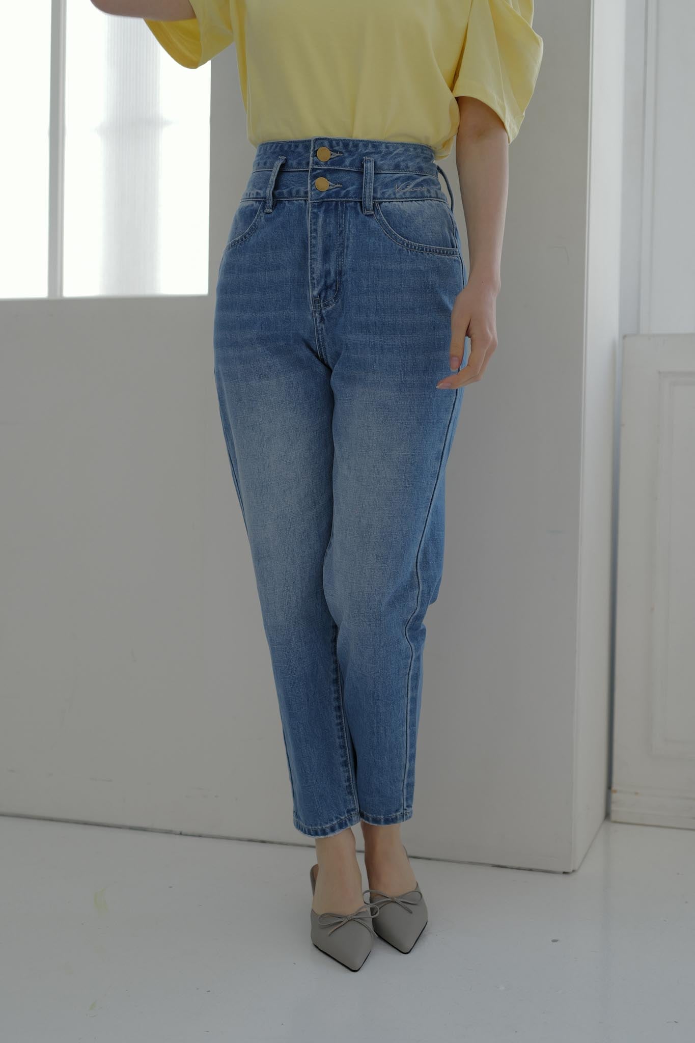 kicuri Double Belt Wide Denimデニム XSサイズ Double Belt Wide Denim – kicuri