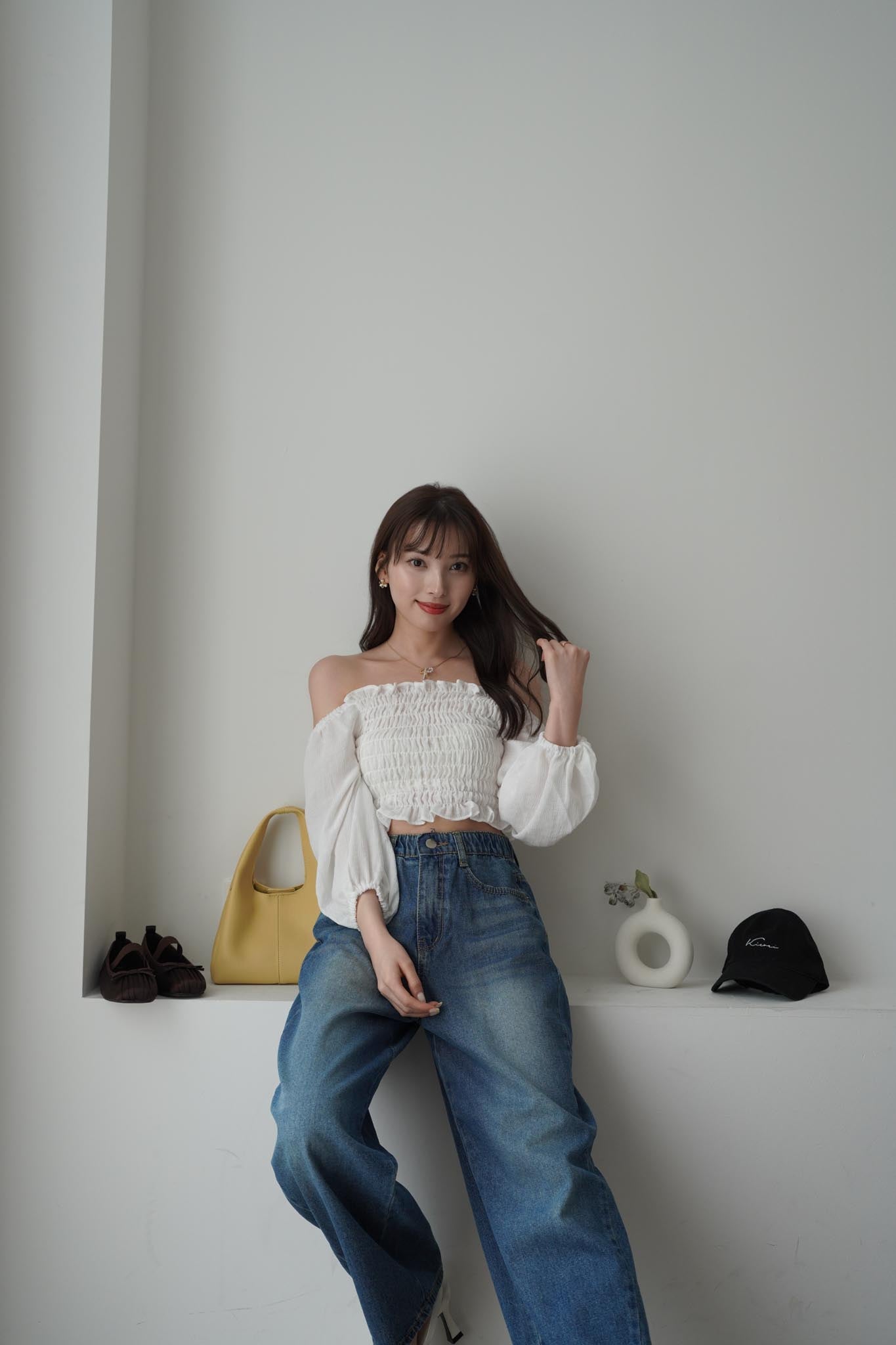 kicuri Double Belt Wide Denimデニム XSサイズ Double Belt Wide Denim – kicuri