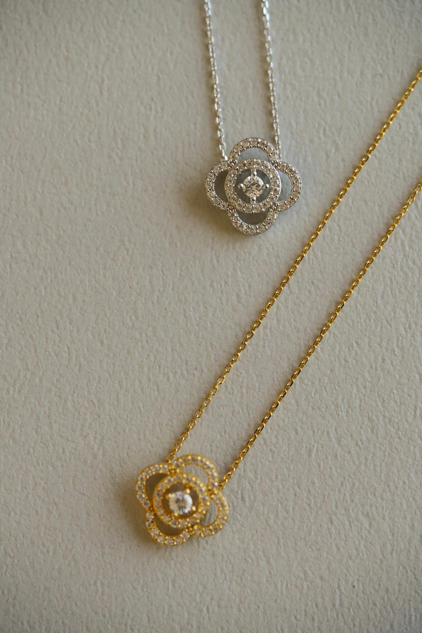 Silver925｝Flower necklace – kicuri